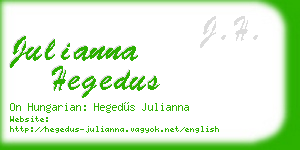 julianna hegedus business card
